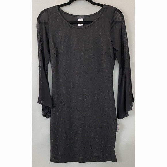 BLACK Wide Sleeved Dress - Picture 1 of 3